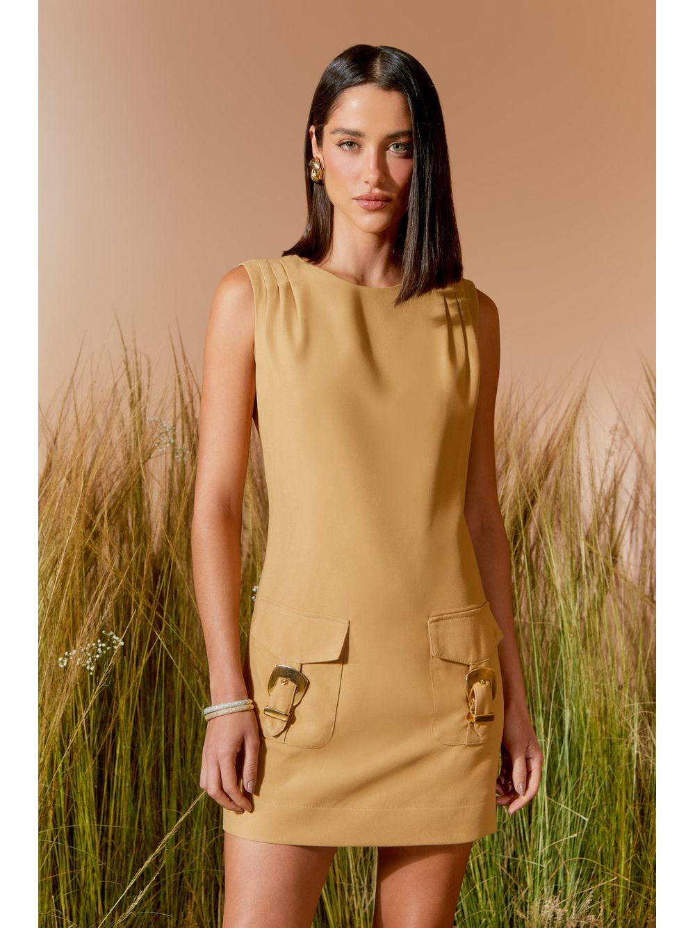 Agilità — VESTIDO BOLSOS FIVELA