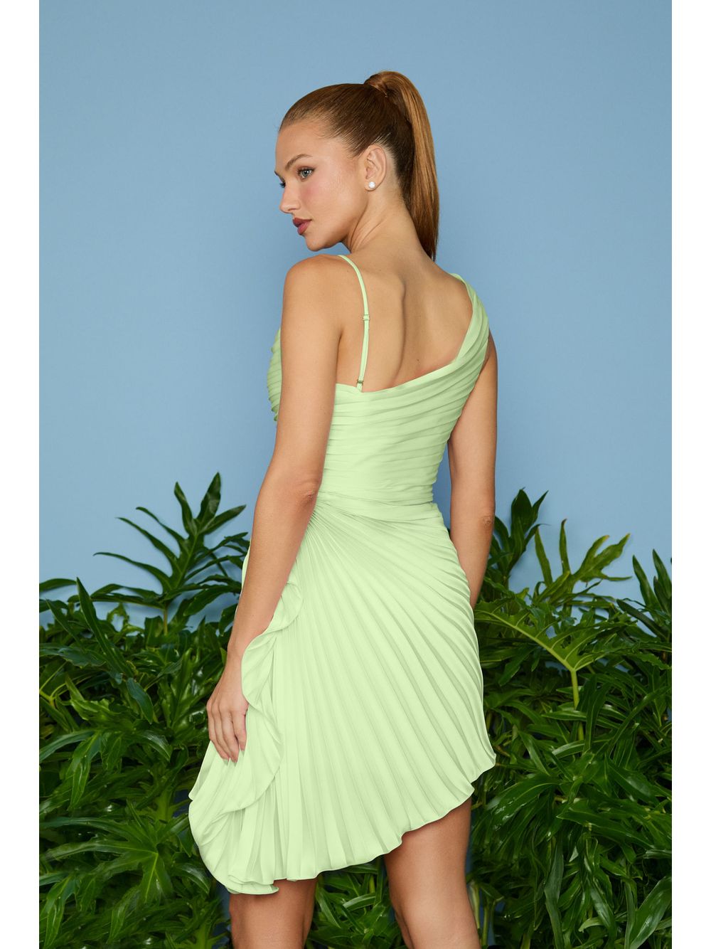 Agilità — VESTIDO CURTO JADE PLISSADO