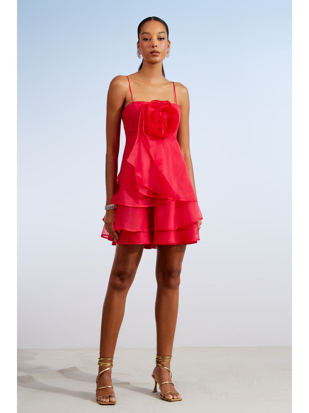 Agilità — VESTIDO CURTO SEDA FLOR