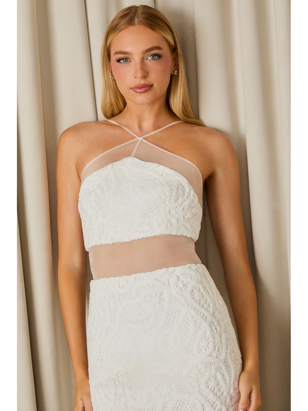 Agilità — VESTIDO MIDI LILY RENDA VELUDO