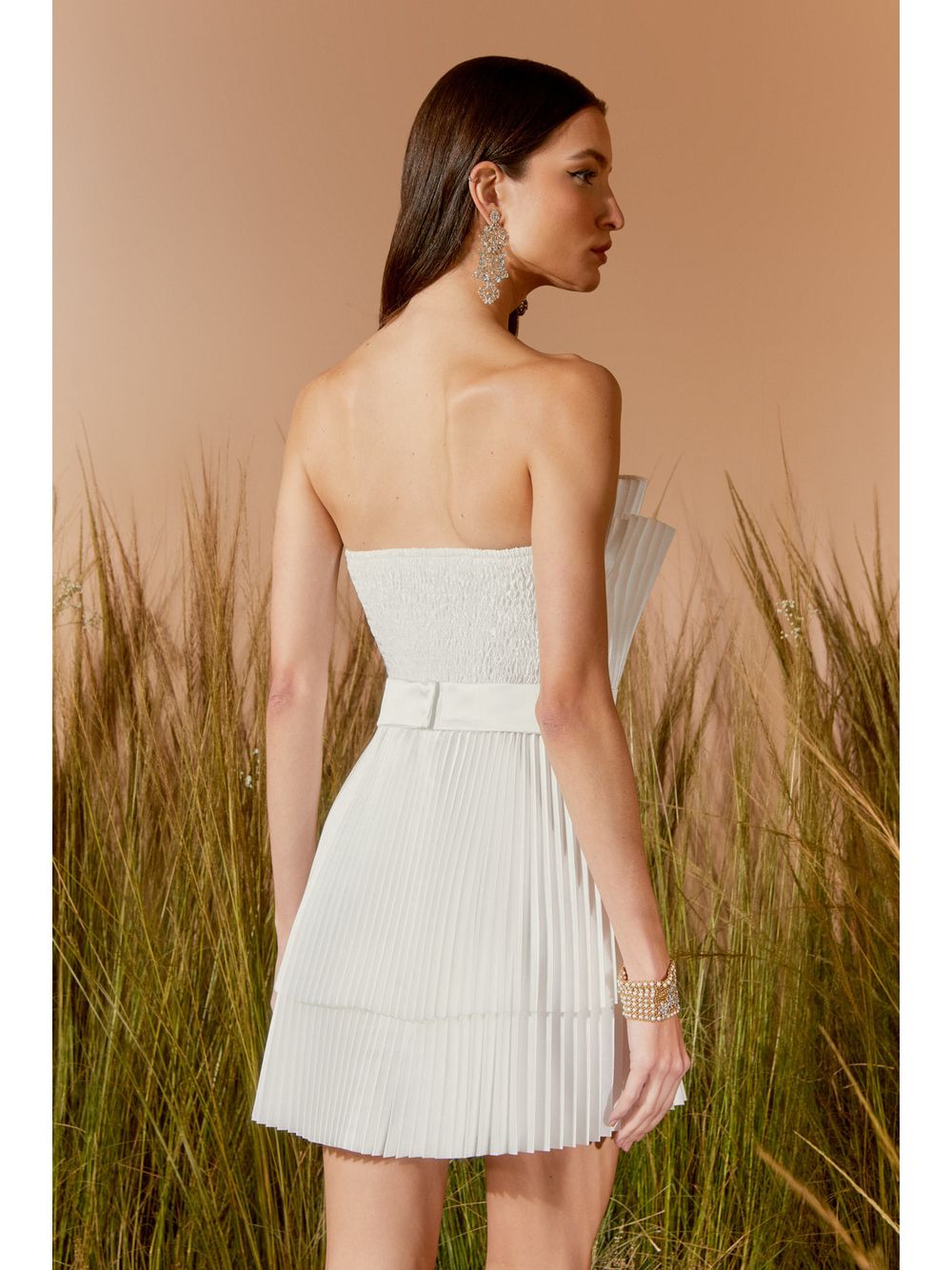 Agilità — Vestido Curto Plissado