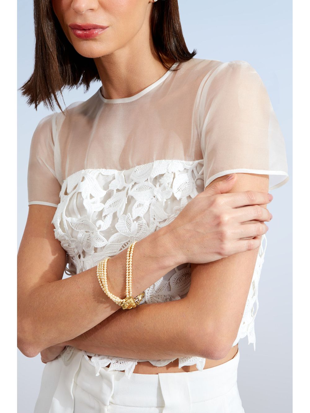 Agilità — BLUSA SHELL GUIPURE BEL