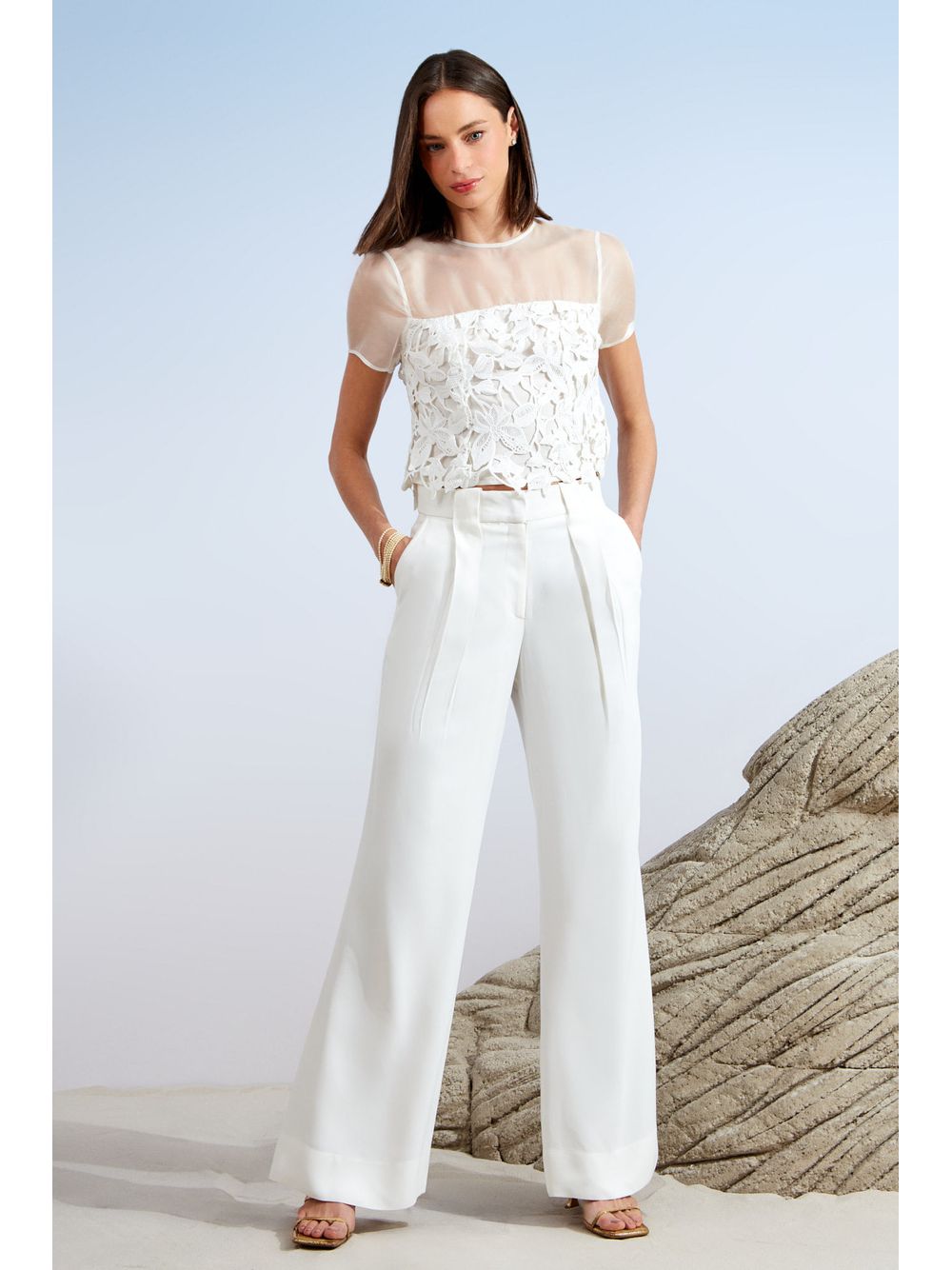 Agilità — BLUSA SHELL GUIPURE BEL