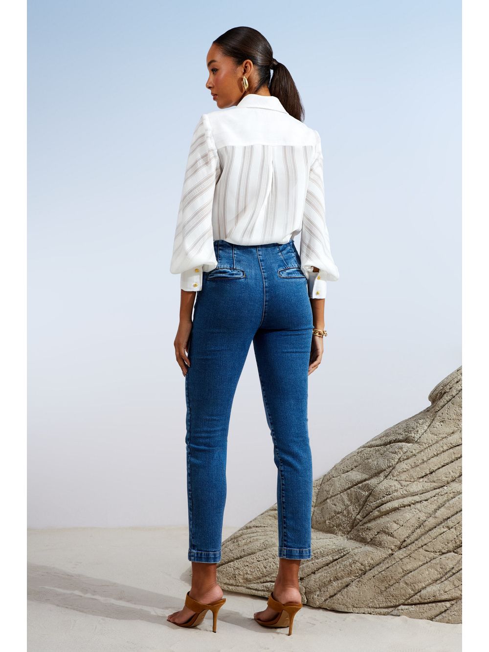 Agilità — CALÇA JEANS NERVURAS
