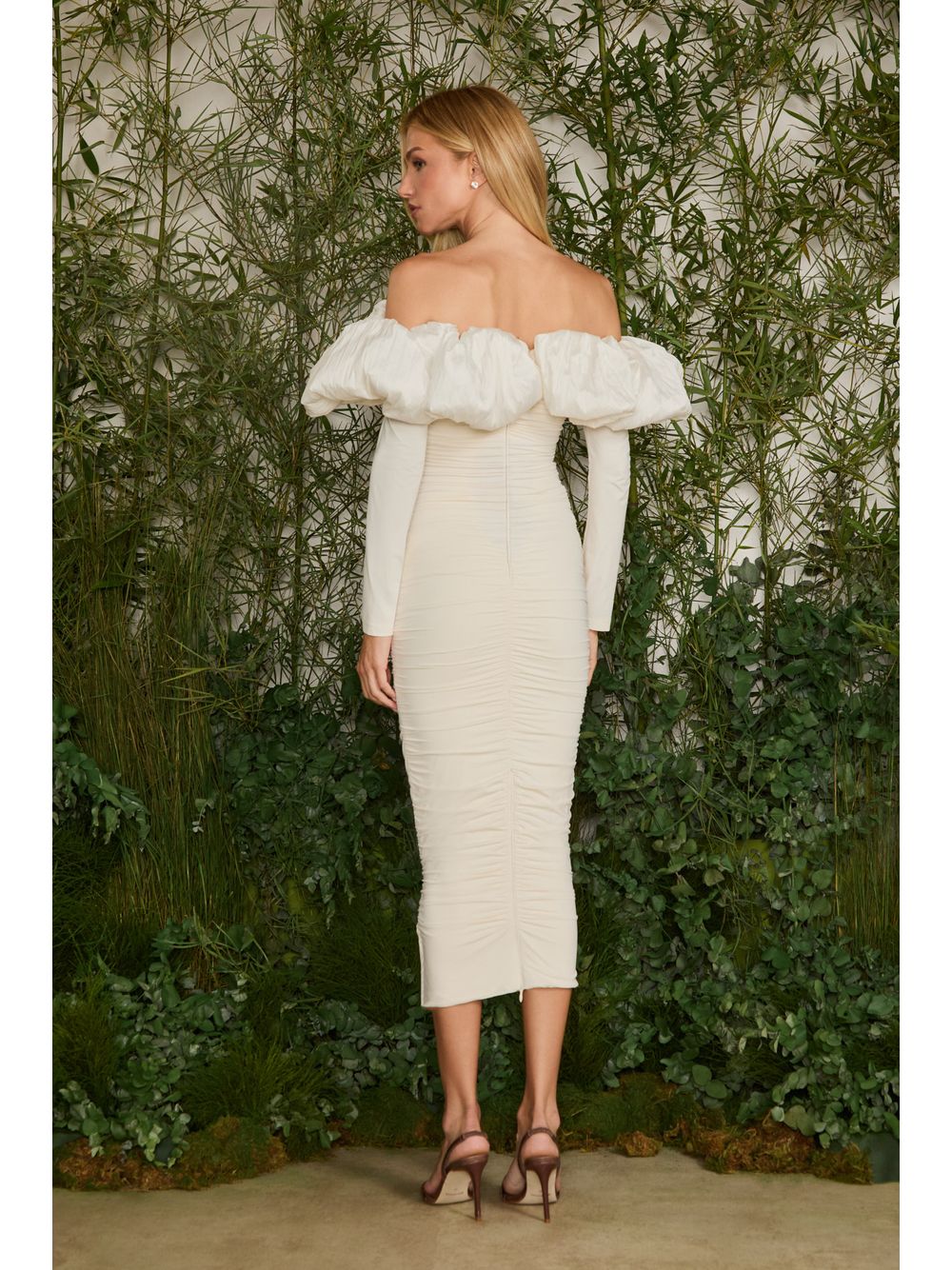 Agilità — VESTIDO MIDI LUÍSA DRAPEADO