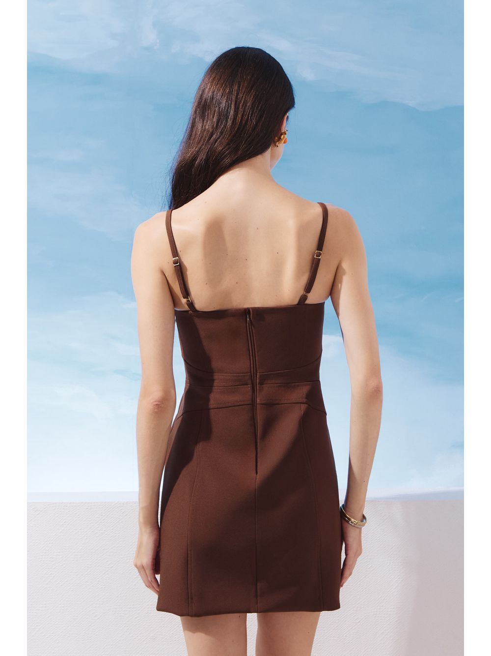 Agilità — VESTIDO DECOTE PESPONTO RECORTES
