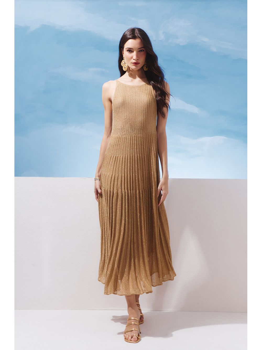 Agilità — VESTIDO MIDI TRICOT LUREX